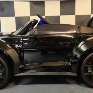 COCHE INFANTIL FORD MUSTANG A BATERÍA 12V, NEGRO, RC -  INDA336-C4k2038